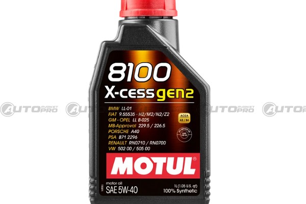 MOTUL 109774 OLIO MOTORE SINTETICO 5W40 8100 X-CESS GEN2 3374650296517 1 LITRO