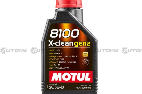 MOTUL 109761 OLIO MOTORE SINTETICO 5W40 8100 X-CLEAN GEN2 3374650296500 1 LITRO