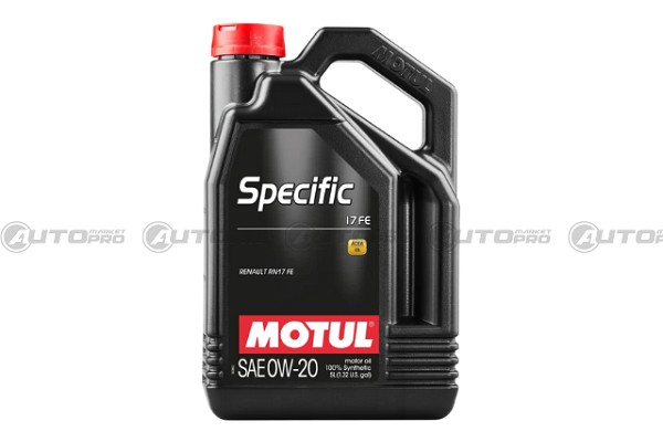 MOTUL 109950 OLIO MOTORE SINTETICO 0W20 SPECIFIC 17FE 3374650299563 5 LITRI