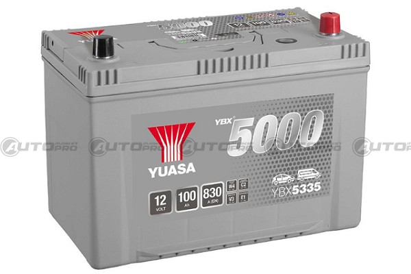 YUASA YBX5335 BATTERIA SILVER SMF AD ALTE PRESTAZIONI 12V 100AH 830A SERIE YBX5000