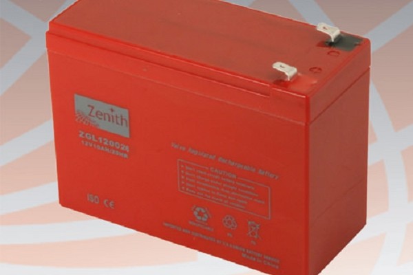 ZENITH ZGL120026 12V 7.20Ah BATTERIA SEMI-CICLICA AGM A SCARICA LENTA