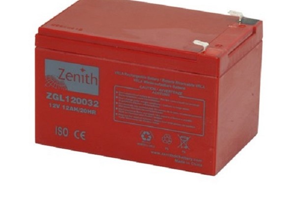 ZENITH ZGL120032 12V 12Ah BATTERIA SEMI-CICLICA AGM A SCARICA LENTA