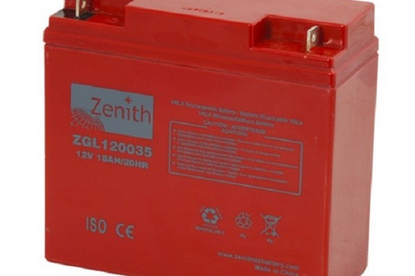 ZENITH ZGL120035 12V 18Ah BATTERIA SEMI-CICLICA AGM A SCARICA LENTA