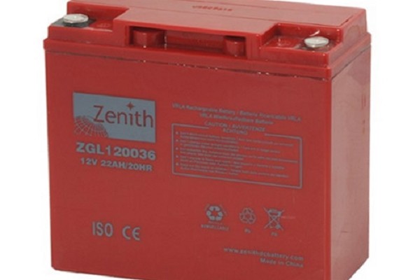 ZENITH ZGL120036 12V 22Ah BATTERIA SEMI-CICLICA AGM A SCARICA LENTA