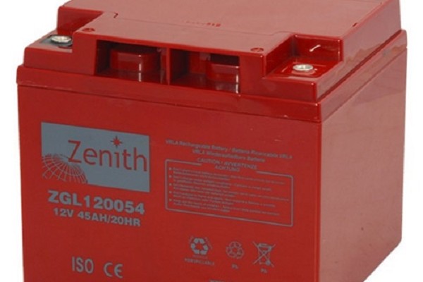 ZENITH ZGL120054 12V 45Ah BATTERIA SEMI-CICLICA AGM A SCARICA LENTA