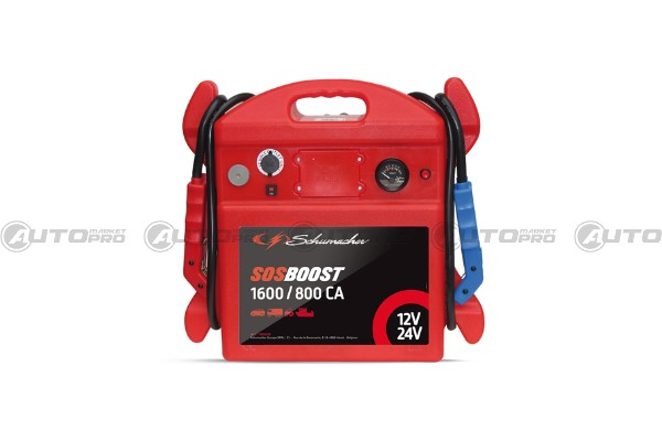 AVVIATORE DI EMERGENZA AGM 761006 SCHUMACHER 12/24V 1600/800CA GAMMA SOSBOOST - 2