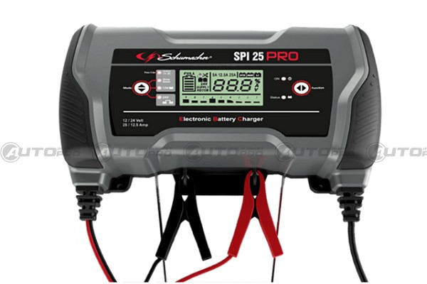 CARICABATTERIE SPI25 PRO SCHUMACHER 12-24V PER TUTTI I TIPI DI BATTERIE FINO A 550 AH