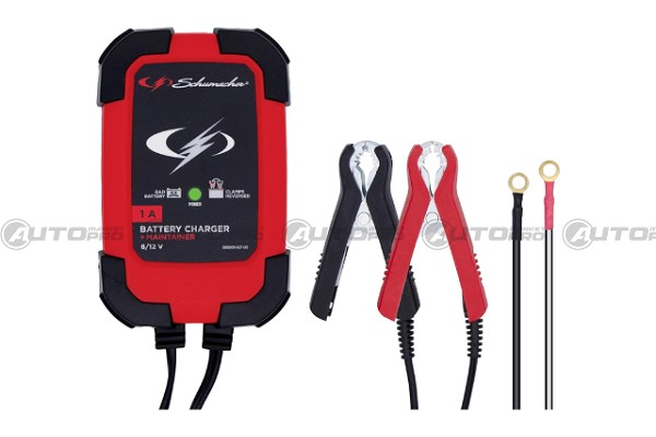 CARICABATTERIE/MANTENITORE DI CARICA SPI1 SCHUMACHER 6/12V 1A IP54 (max. 32 Ah)
