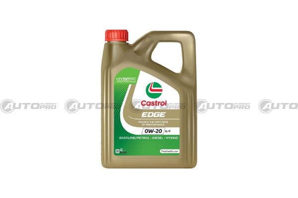OLIO MOTORE CASTROL EDGE 0W20 LL IV TITANIUM FST 4 LITRI