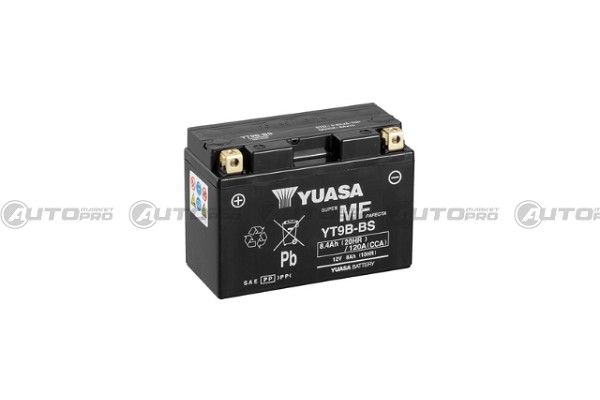 YUASA YT9B-BS VRLA BATTERIA SENZA MANUTENZIONE 8.4AH 120A 150x70x105mm