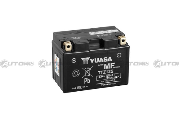 YUASA TTZ12S VRLA BATTERIA SENZA MANUTENZIONE 11.6AH 210A 150x87x110mm