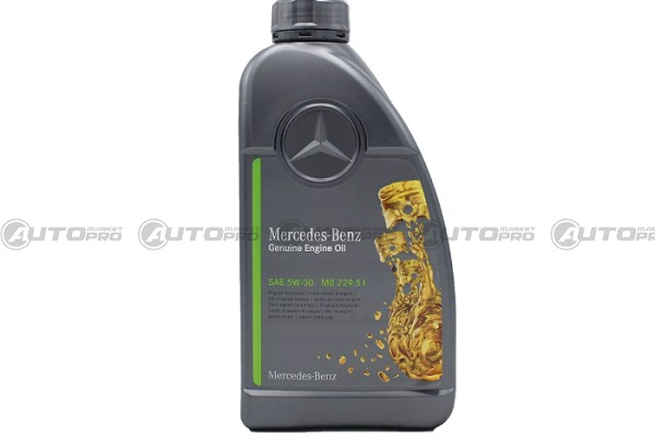 OLIO ORIGINALE MERCEDES-BENZ 5W30 MB229.51 1 BENZINA DIESEL 1L