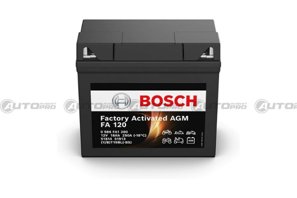 BATTERIA BOSCH FA1200 AGM COMPATIBILE M4F45 - M4F41 - 51814 PRONTA ALL´USO