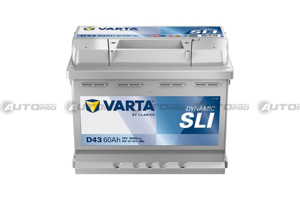 BATTERIA VARTA D43 60Ah 540A BLUE DYNAMIC