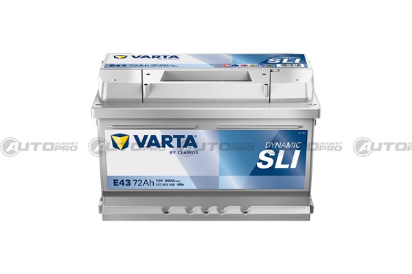 BATTERIA VARTA E43 72Ah 680A BLUE DYNAMIC