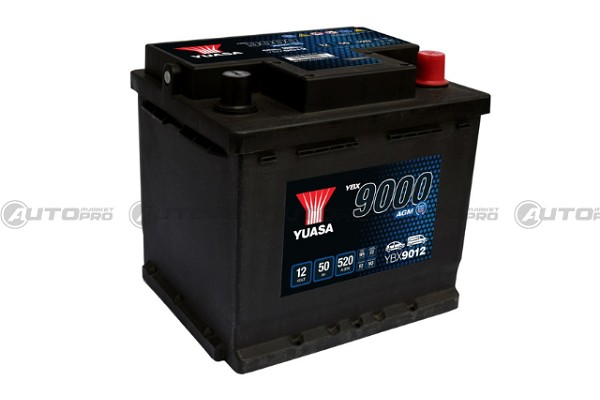 YUASA YBX9012 BATTERIA AGM AD ALTE PRESTAZIONI 12V 50AH 520A