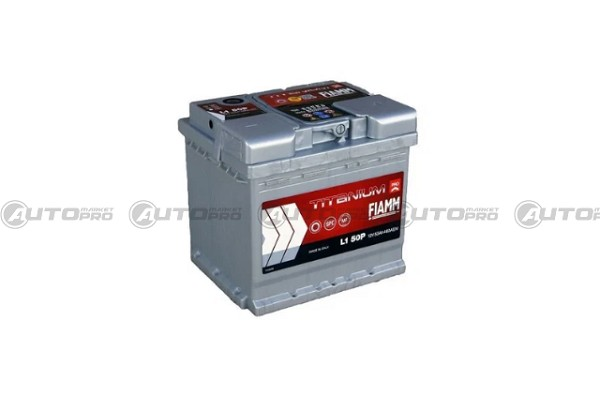 BATTERIA AUTO FIAMM TITANIUM L1 50P 12V 44AH 390A ALTE PRESTAZIONI AFFIDABILE