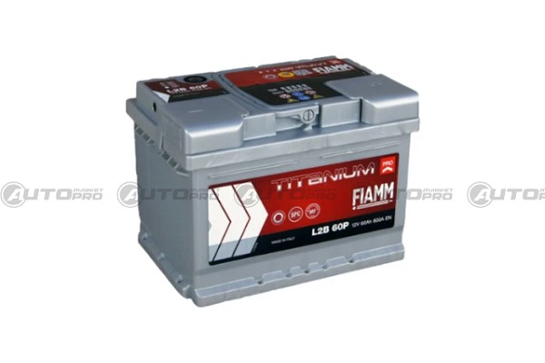 BATTERIA FIAMM TITANIUM 7905149 L2B 60P 12V 60AH 680A ALTE PRESTAZIONE